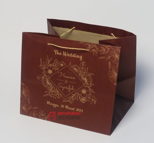 Tas Box Paper Pusat Paper Bag Wedding| Cetak Tas Souvenir | Taskertas Custom