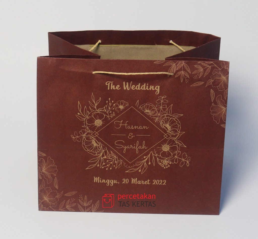 Tas Box Paper Pusat Paper Bag Wedding| Cetak Tas Souvenir | Taskertas Custom