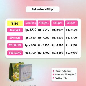 Promo Paper bag - Percetakan Tas Kertas