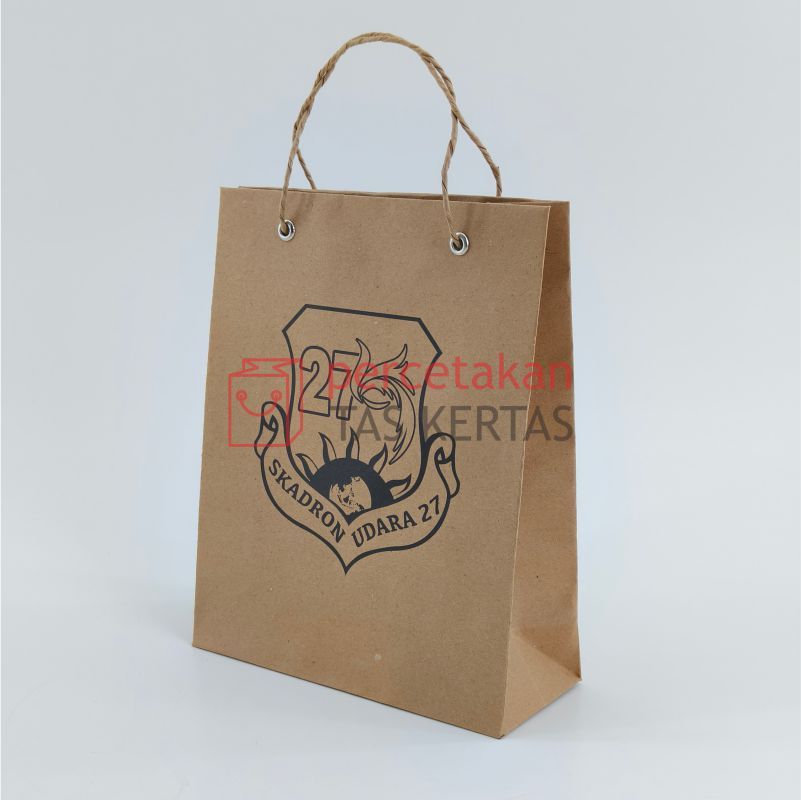 paperbag 27 2 Tas Kertas Kraft Coklelat