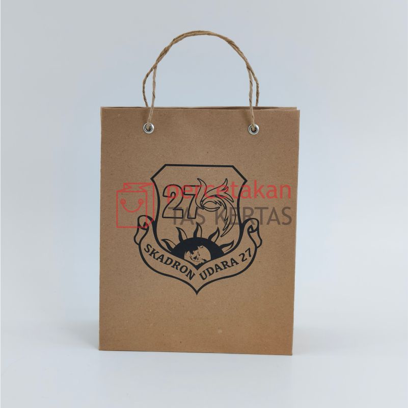 paperbag 27 3 Tas Kertas Kraft Coklelat