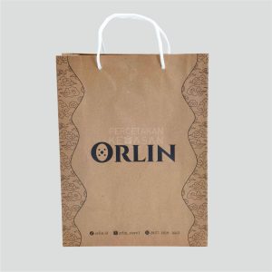 percetakan_tas_kertas_ paperbag kraft coklat 24x8x31cm orlin