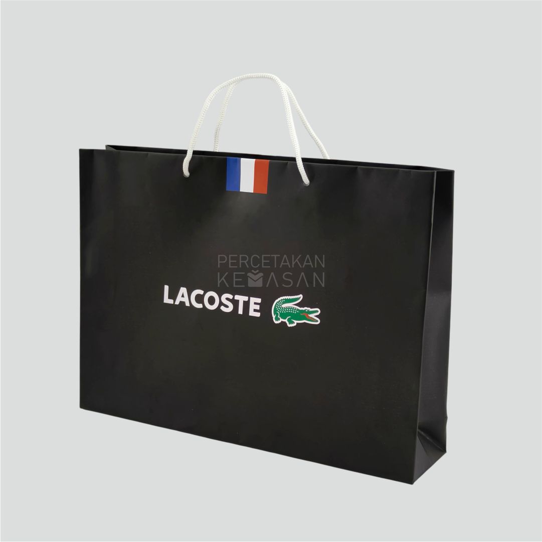 percetakan_tas_kertas_paperbag hitam ivory 36x8x26cm - lacoste percetakan_tas_kertas_paperbag hitam ivory 36x8x26cm - lacoste