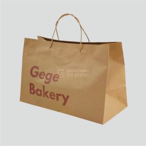 percetakan_tas_kertas_paperbag kraft coklat 29,5x14x19,5cm Gege bakery