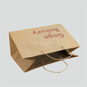 percetakan_tas_kertas_paperbag kraft coklat 29,5x14x19,5cm Gege bakery