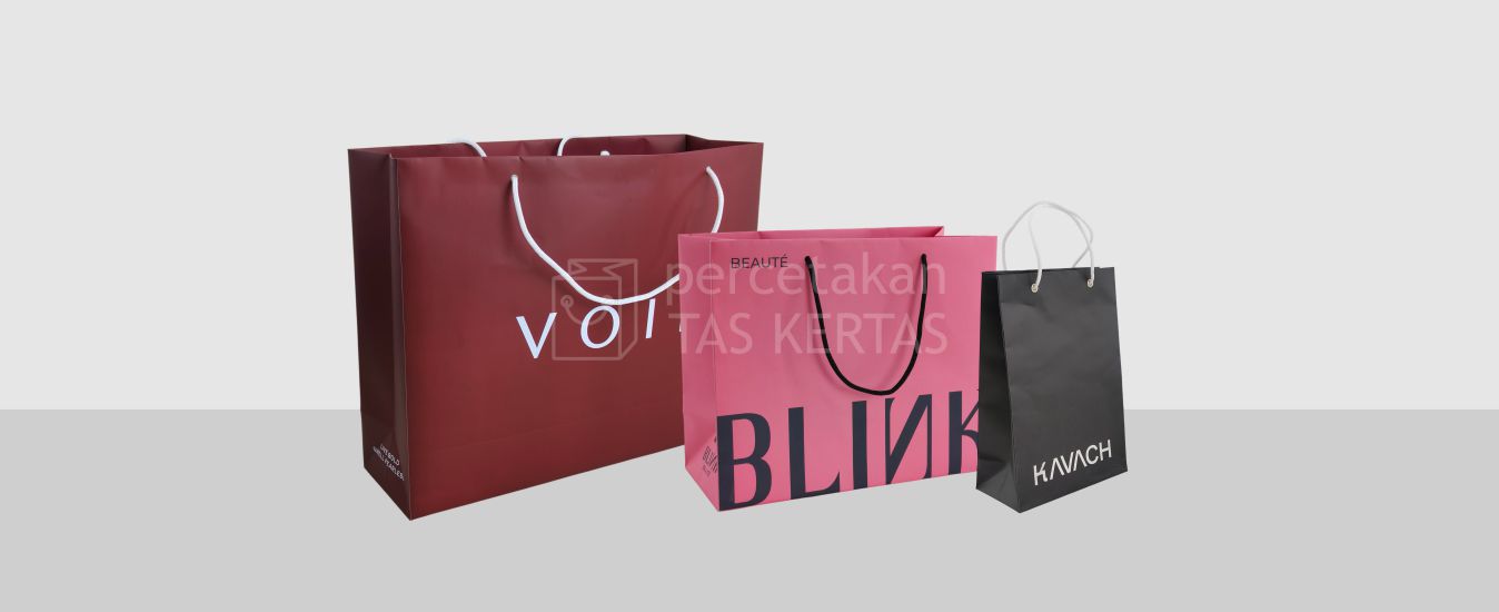 Tempat Pembuatan Paperbag Distro & Boutique Custom Murah, Hasil Cetak Fullcolor Presisi